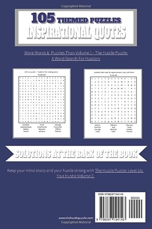 The Hustle Puzzle Word Search Book: Level Up Your Hustle Volume 2